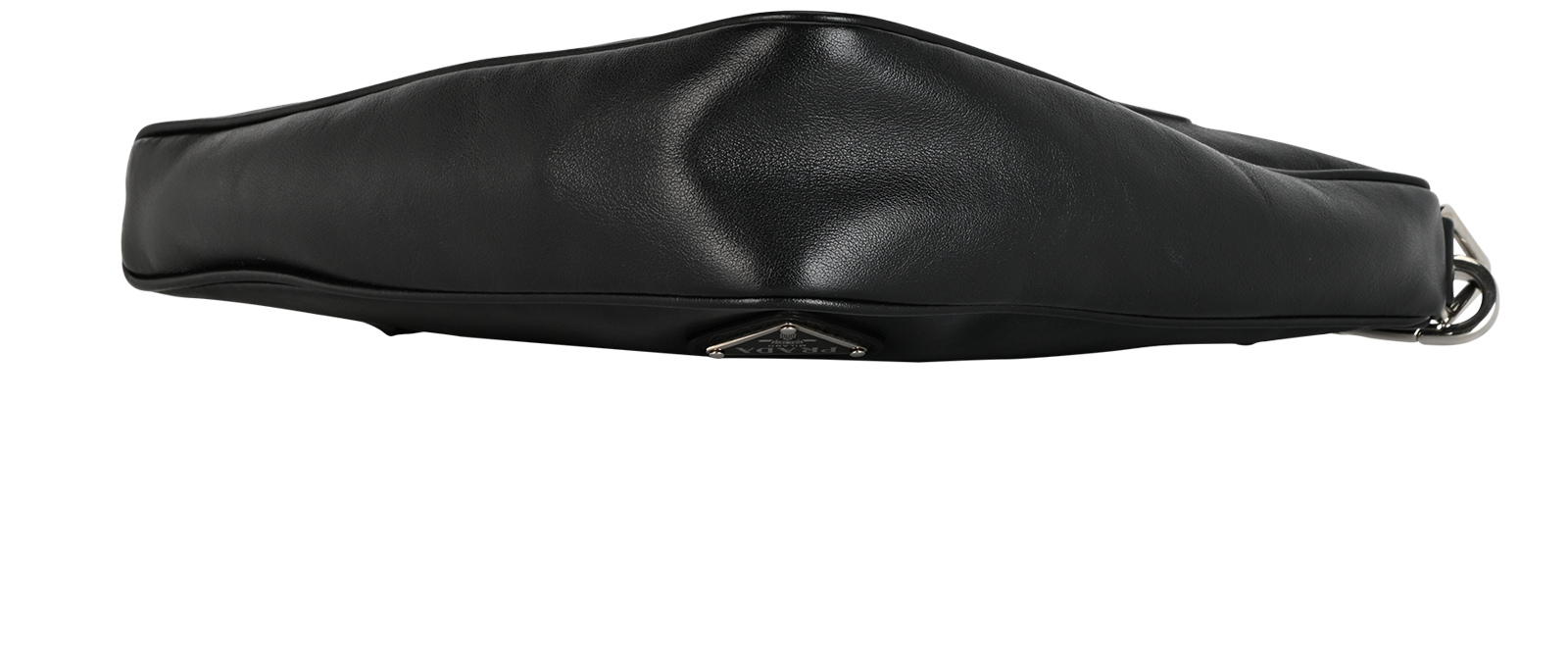 Triangle Clutch, &pound;550, Handbags, Black, Leather, Top view